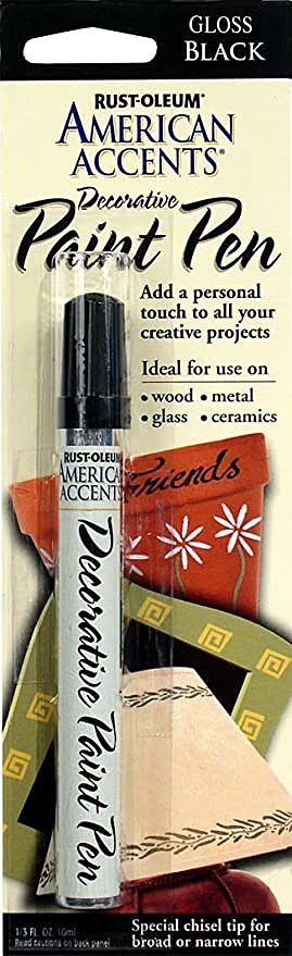 Rust-Oleum American Accents Satin Black Paint Pen Exterior