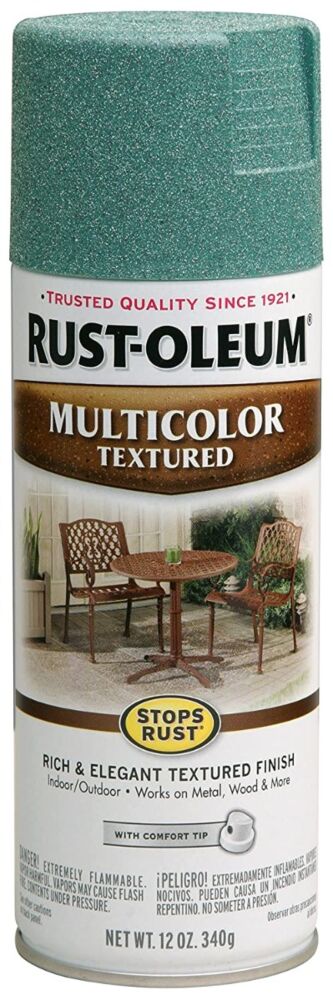 Rust-Oleum MultiColor Textured Flat/Matte Sea Green Spray Paint 12 oz (6  Pack)