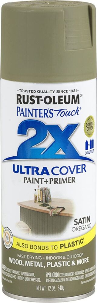 Rust-oleum 12oz 2x Painter's Touch Ultra Cover Satin Spray Paint