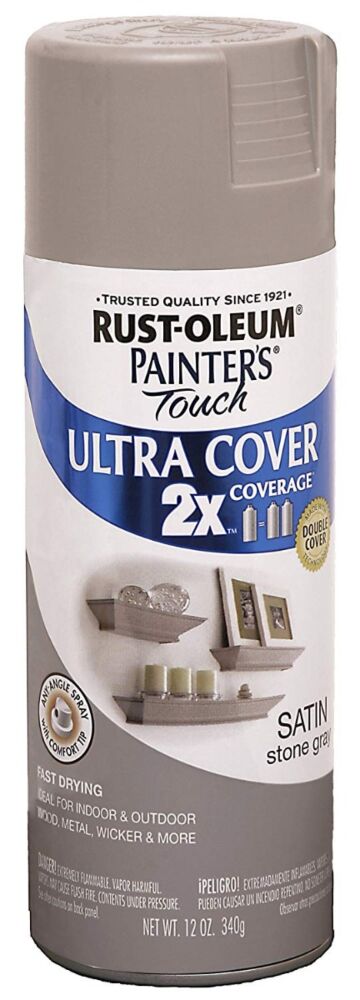 Rust-oleum 12oz 2x Painter's Touch Ultra Cover Satin Spray Paint