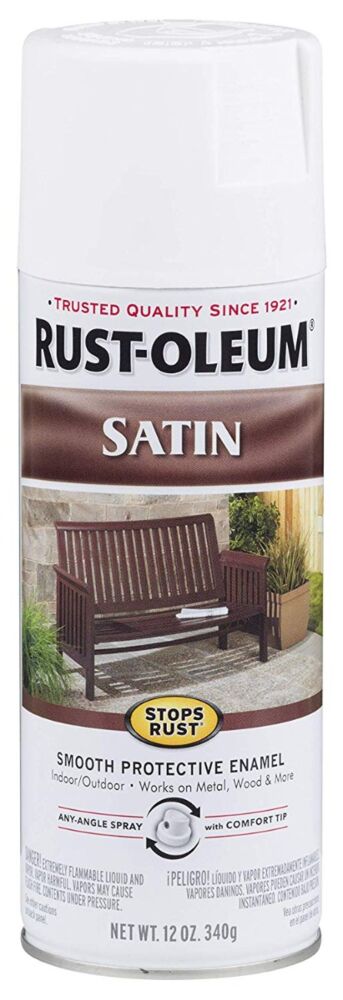 Rust Oleum : Satin White Enamel