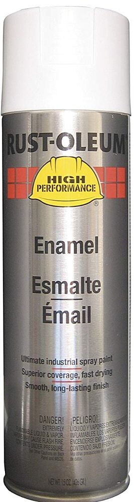 Rust-Oleum V2190838 15 oz. Flat White High Performance Spray Enamel