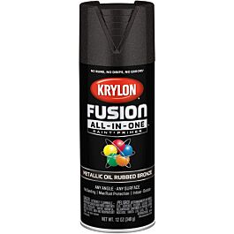 Krylon Fusion All-In-One Metallic Oil Rubbed Bronze Paint + Primer Spray  Paint 12 oz (6 Pack)