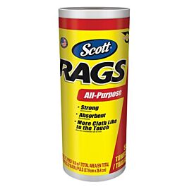 Scott 75230 White Rags On A Roll 55 Sheets